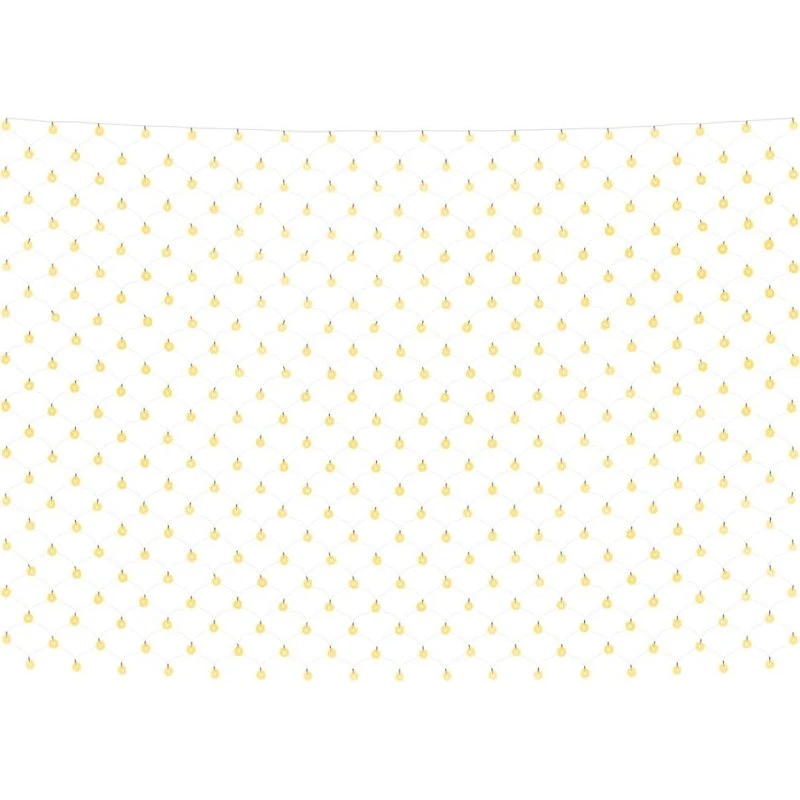 Lysnet 4x4 m 544 LED varm hvid – inde/ude