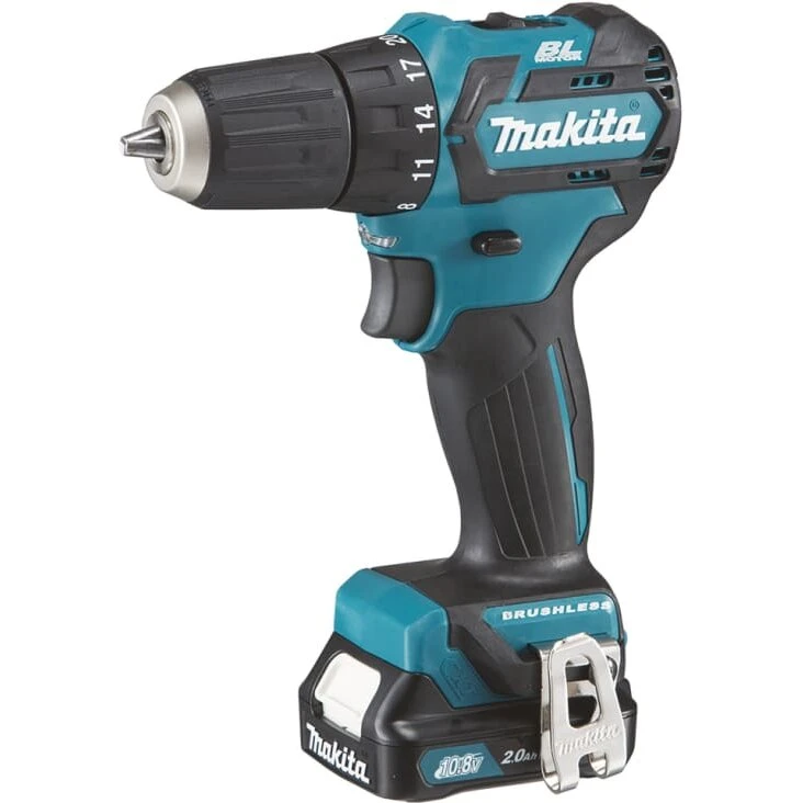 Makita DF332DSAJ CXT 12V (10,8V) børsteløs bore-/skruemaskine 2x2,0Ah