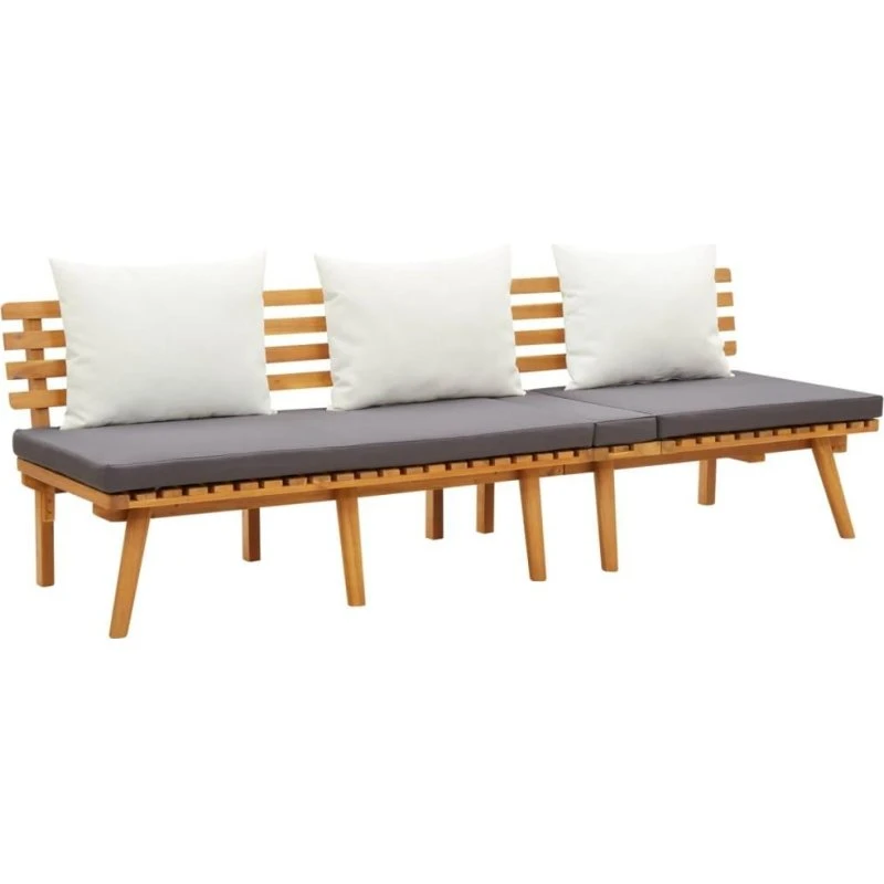 Daybed til have 200x65 cm i massivt akacietræ