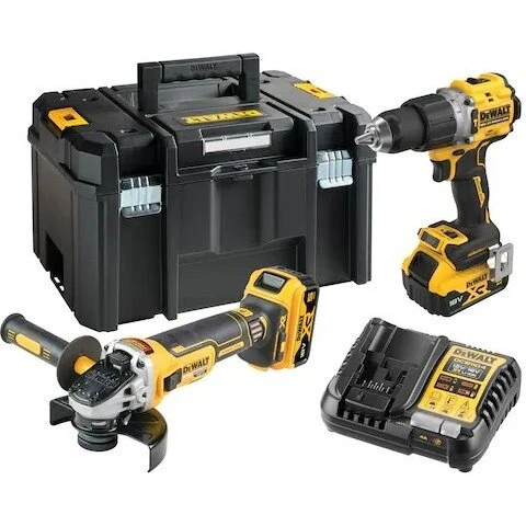 DEWALT DCK2026P2T-QW 18V XR DCD805 + DCG405 værktøjssæt