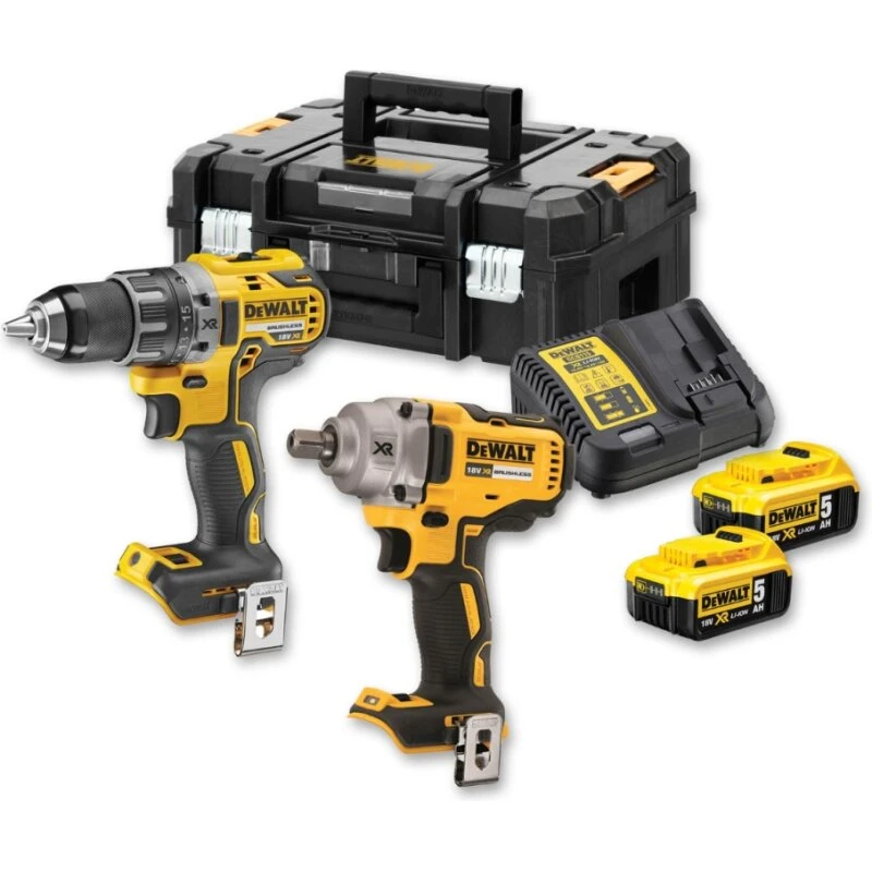 DeWALT DCK2077P2T 18V combosæt (DCD791 + DCF894) 2x5,0Ah