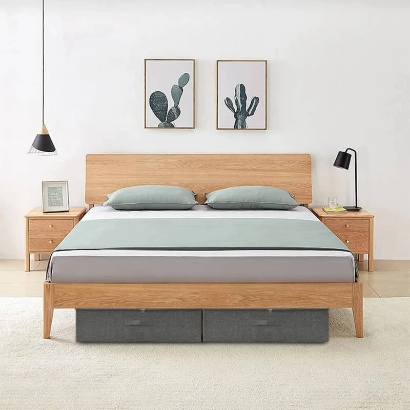 Foldbare opbevaringskasser 2 stk 70x40x18 cm - Antracit