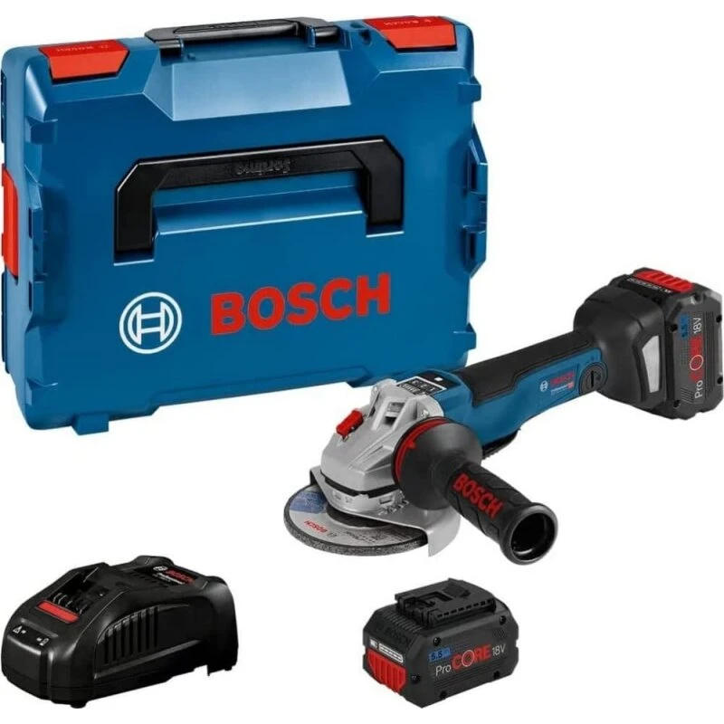 Bosch GWS 18V-10 PSC vinkelsliber, 2x5,5 Ah