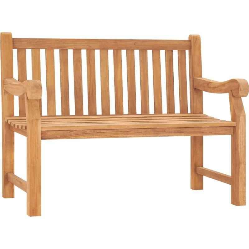Havebænk i massivt teak, 114 cm
