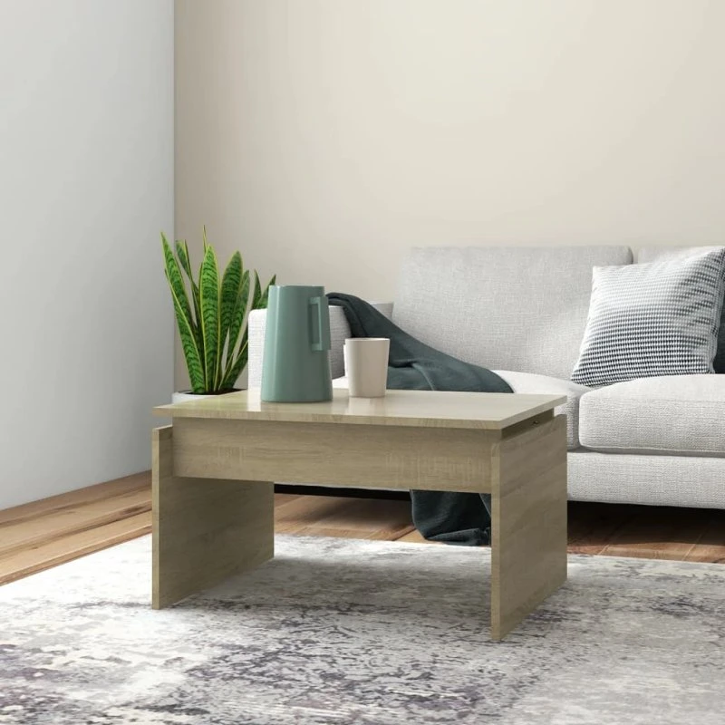 Sofabord 68x50x38 cm Sonoma-eg – konstrueret træ