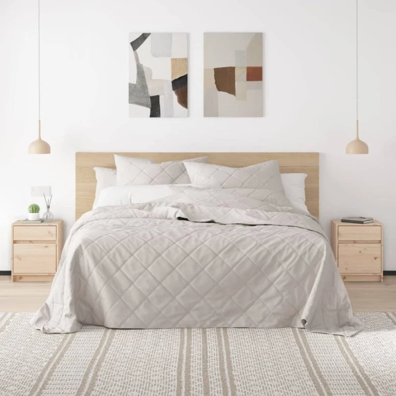 Sengeborde i massivt fyrretræ, 2 stk. 40×31×50 cm