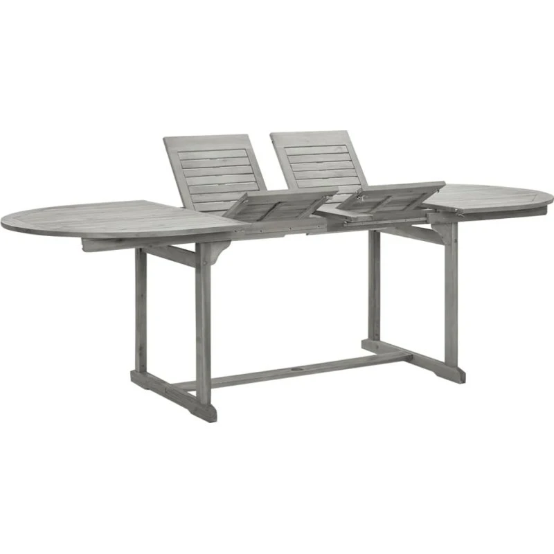 Udendørs havebord i massivt akacietræ (160–240×100×75 cm)