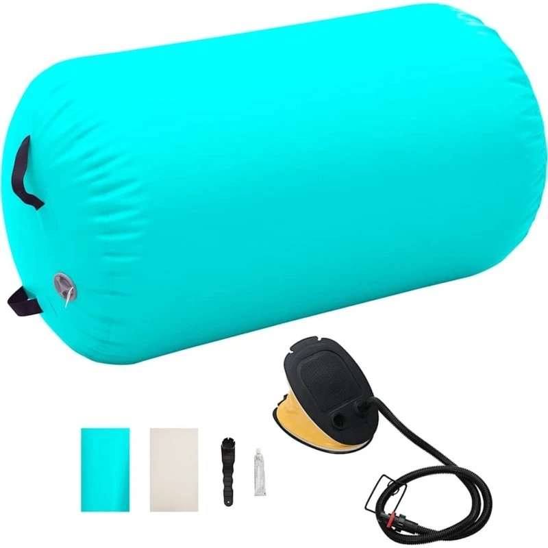 Oppustelig gymnastikrulle 100x60 cm PVC med pumpe