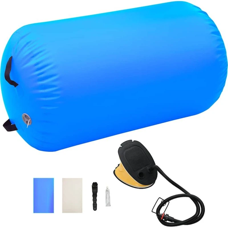 Oppustelig gymnastikrulle 100x60 cm PVC med pumpe