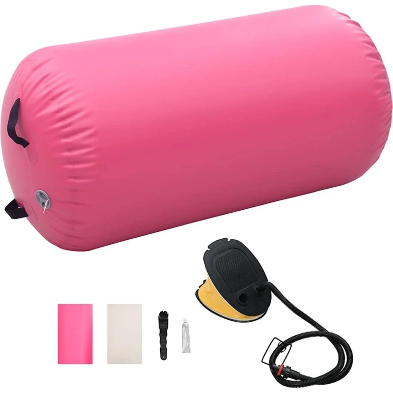 Oppustelig gymnastikrulle 120x75 cm - PVC, inkl. pumpe