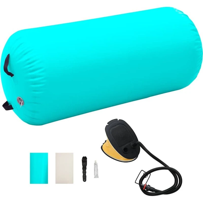 Oppustelig gymnastikrulle 120x75 cm PVC med pumpe