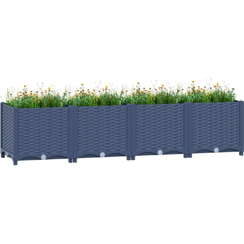 Højbed 160x40x38 cm i polypropylen