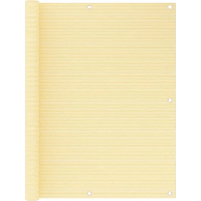 Altanafskærmning 120x500 cm HDPE beige – privatliv & UV-beskyttelse