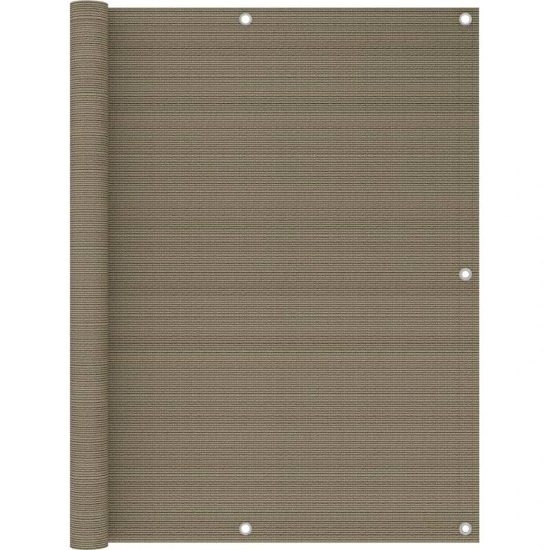 Altanafskærmning HDPE 120x500 cm – Gråbrun