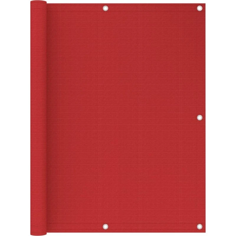 Altanafskærmning HDPE 120x500 cm – Rød