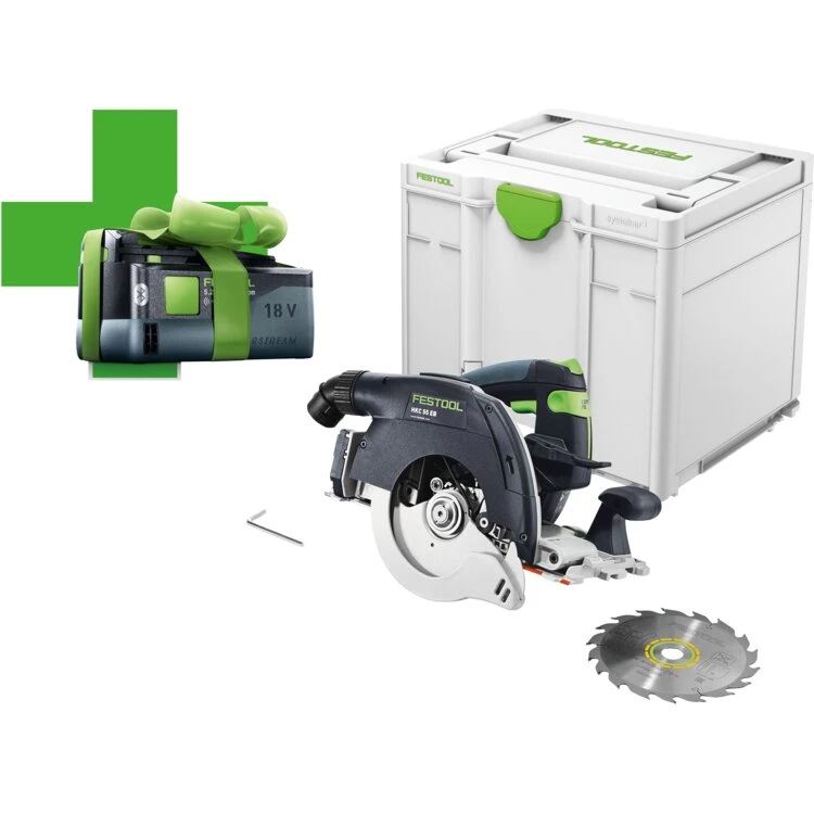 Festool HKC 55 EB-Basic akku rundsav inkl. BP 18 Li 5,0