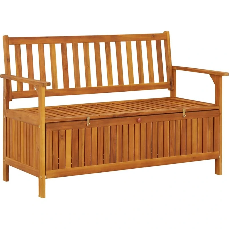 Opbevaringsbænk i akacietræ 120 cm – til have & hjem