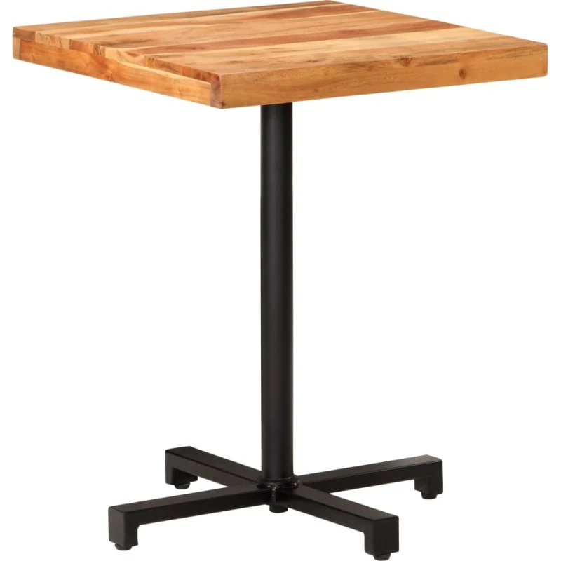 Bistrobord 60x60x75 cm i massivt akacietræ