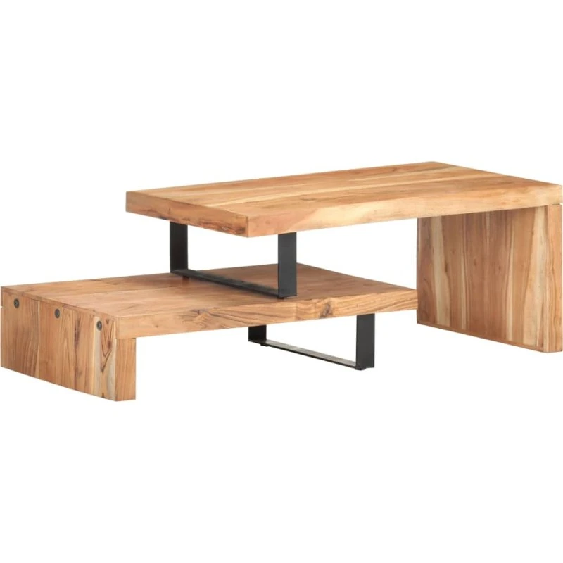 Sofabordssæt 2 dele i massivt akacietræ