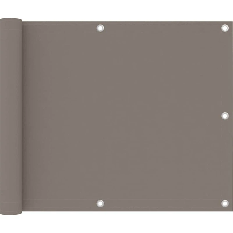 Altanafskærmning 75x600 cm PU-oxford, gråbrun