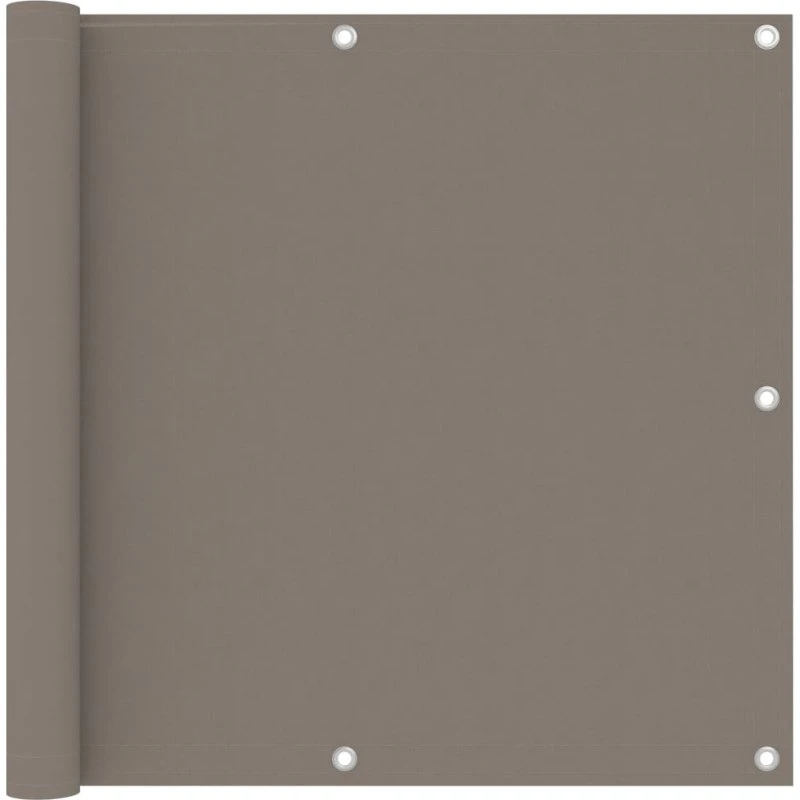 Altanafskærmning 90x500 cm PU-belagt oxford gråbrun