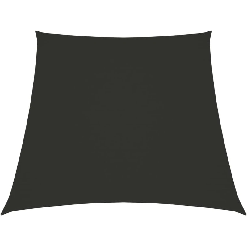 Solsejl trapez 2/4x3 m, PU-belagt oxford, antracit