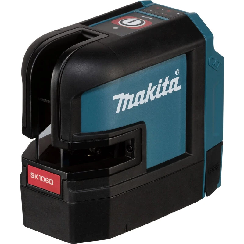 Makita SK106DZ krydslinjelaser 25 m, rød laser, IP54