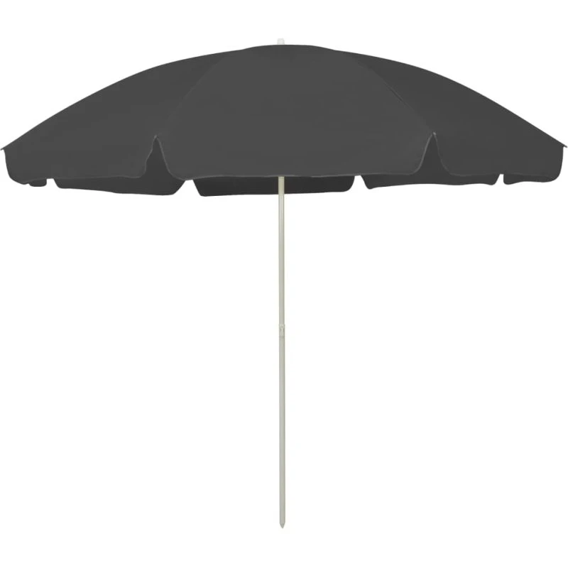 Strandparasol 300 cm antracitgrå – UV-beskyttelse