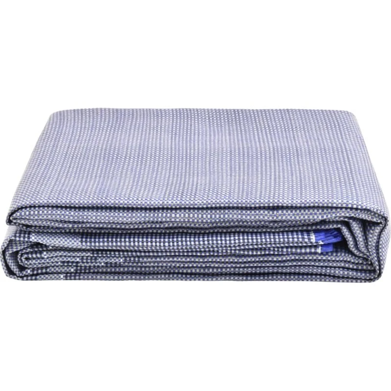 Telttæppe 650x300 cm blå – polypropylen 300 g/m²