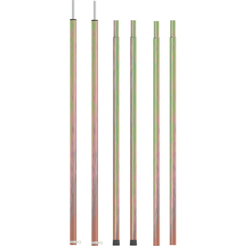 Teleskopstænger til telt 2 stk. 170–255 cm galvaniseret