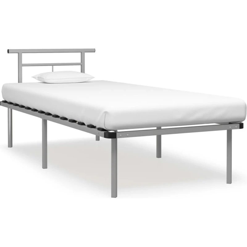 Sengestel i metal 90x200 cm – grå