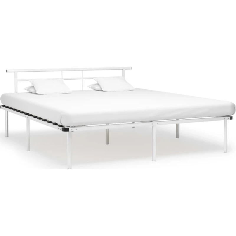 Sengestel i metal 180x200 cm - hvid