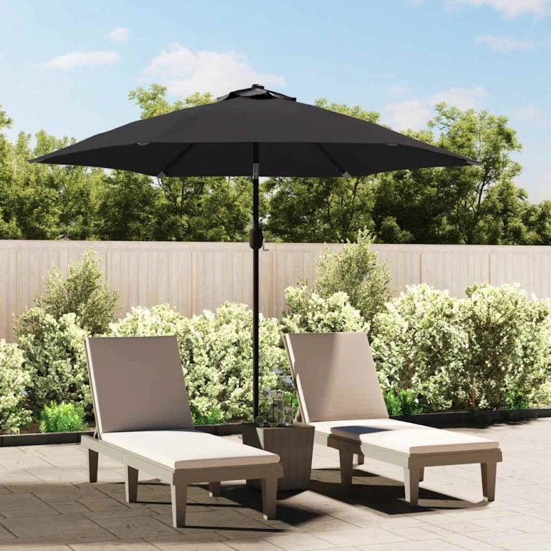 Udskiftningsdug til parasol 300 cm, sort