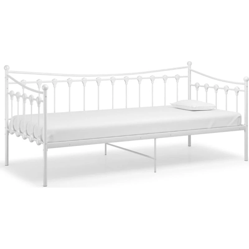 Sengestel til sovesofa 90x200 cm - hvid metal