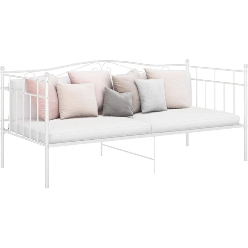 Sengestel til sovesofa 90x200 cm i hvid metal
