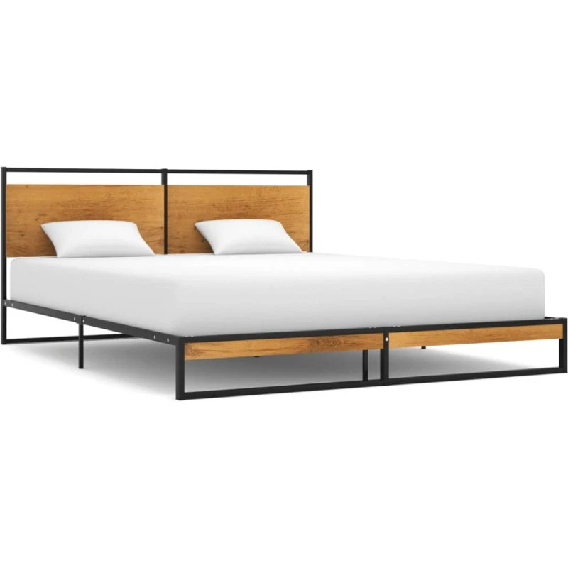 Sengestel i metal 160x200 cm – robust sort