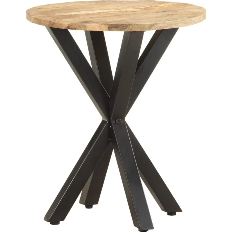 Sidebord i massivt mangotræ 48×48×56 cm – industrielt