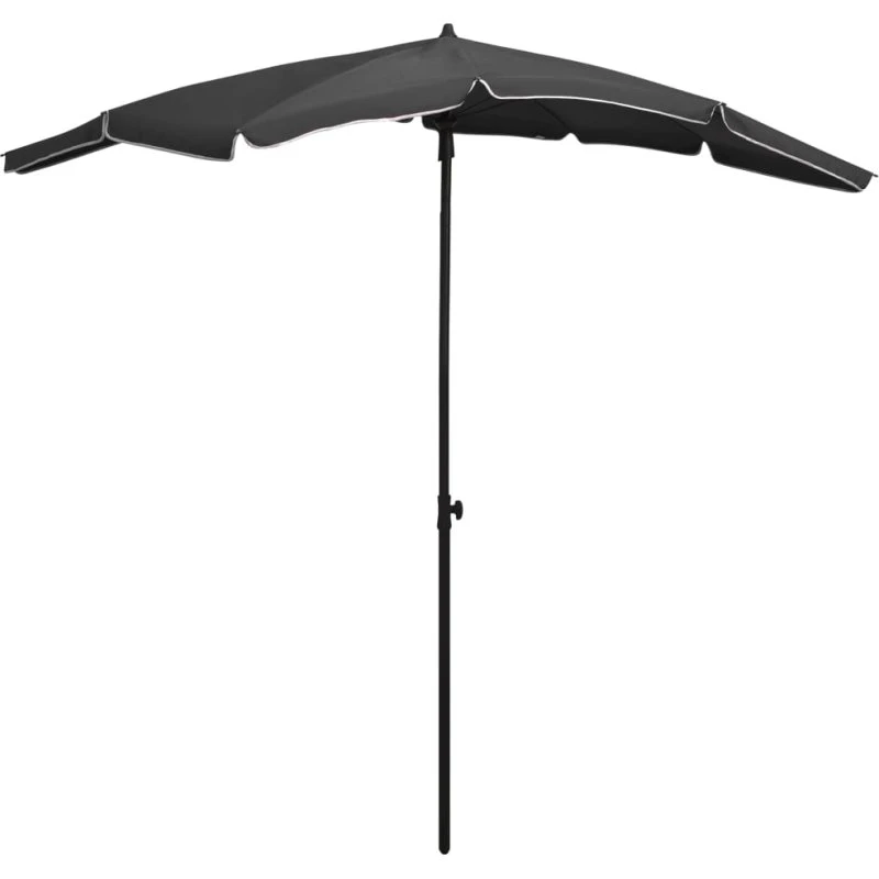 Parasol med stang 200x130 cm – antracit