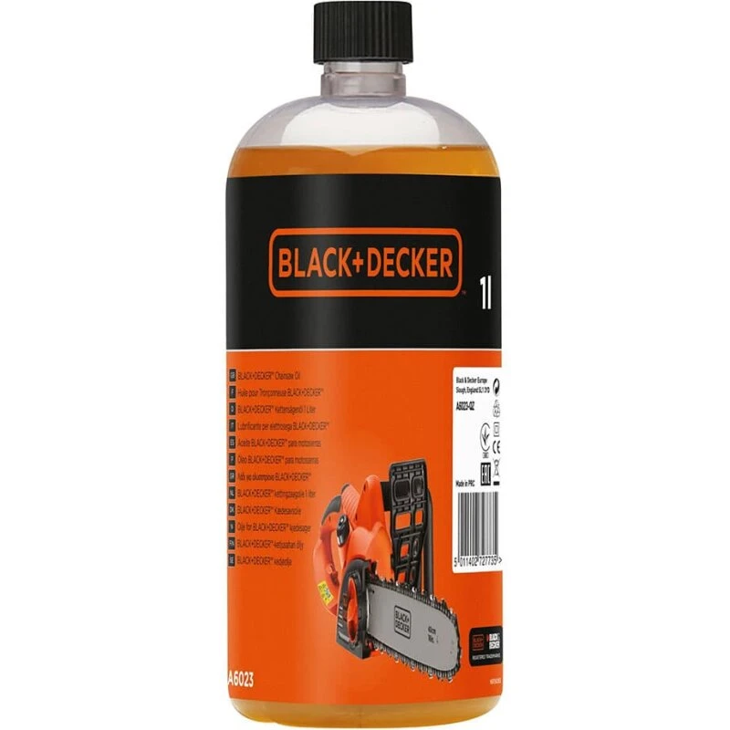 Black & Decker Økologisk motorsavsolie A6023-QZ 1 L