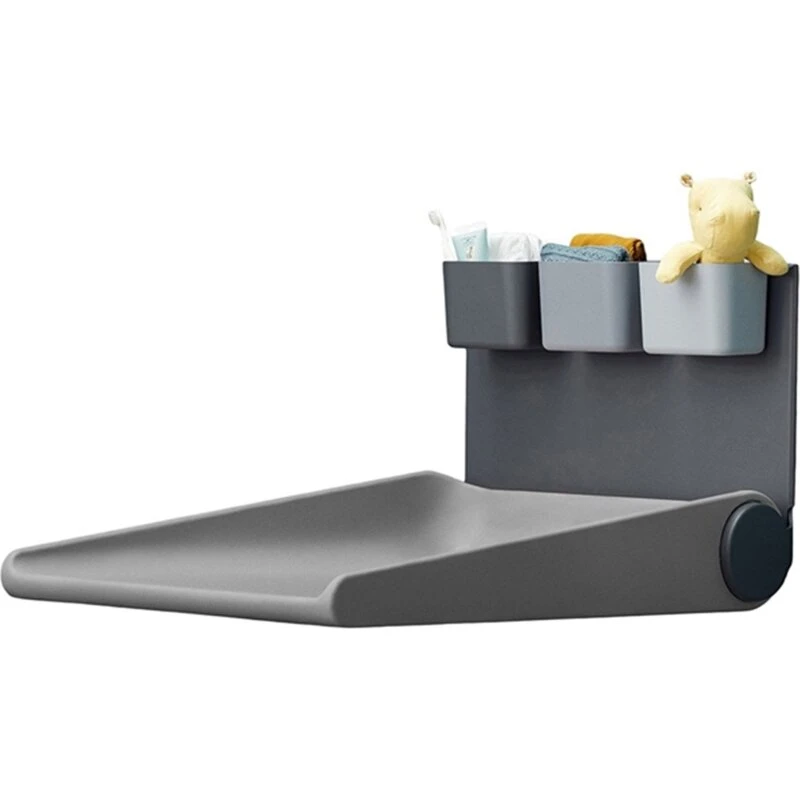 Leander Wally væghængt puslebord, Dusty Grey