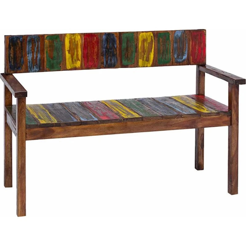 Spisebordsstole 4 stk. i massivt genbrugstræ - vintage