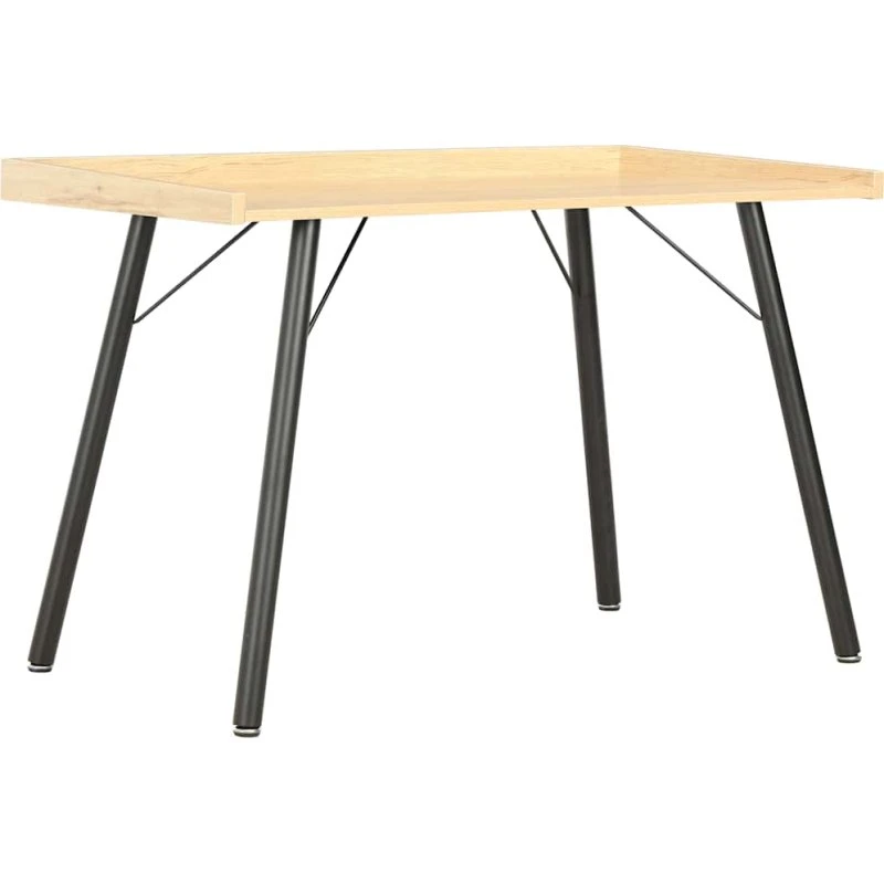 Kompakt skrivebord 90x50x79 cm - egetræsfarve