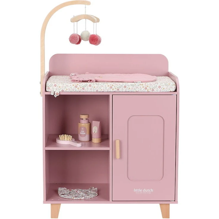 Little Dutch Dukke-puslebord med puslemåtte og uro