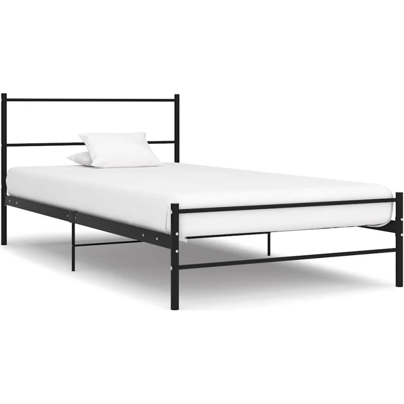 Sengestel i metal 100x200 cm – sort