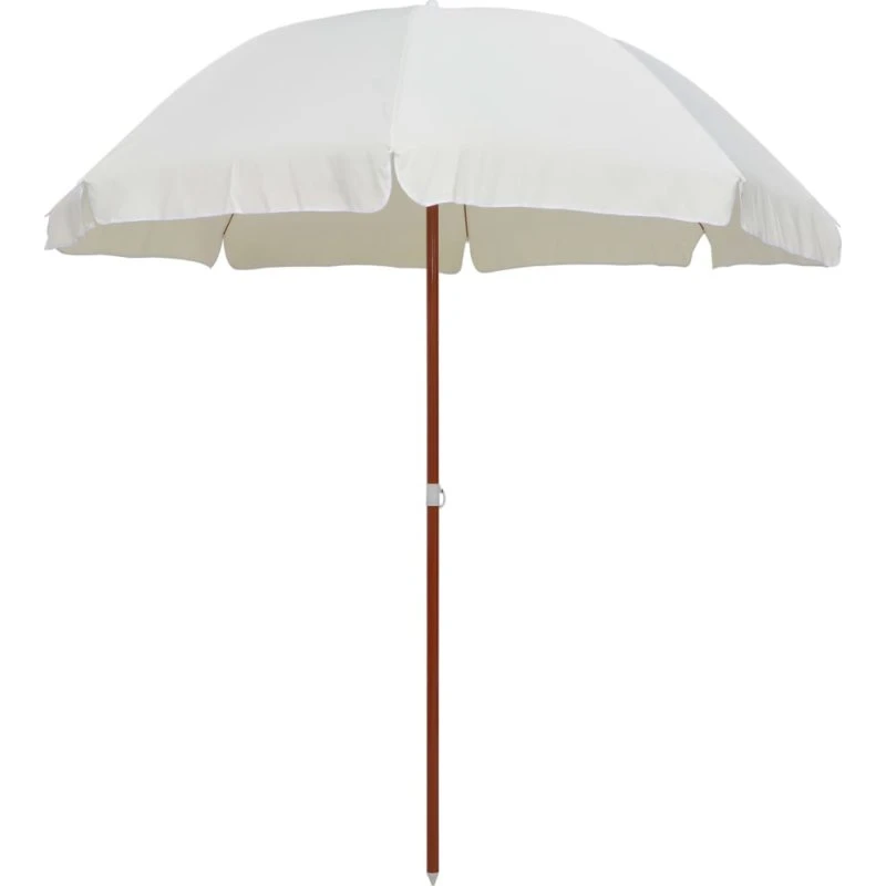 Parasol 240 cm med stålstang – sand