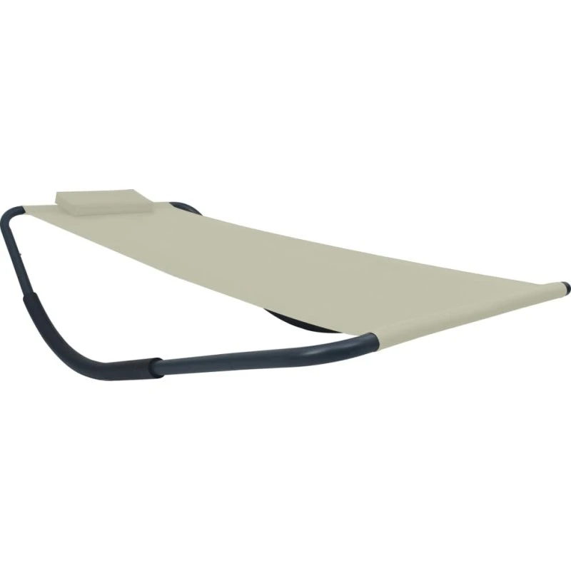Liggestol 200x90 cm i creme - robust havemøbel