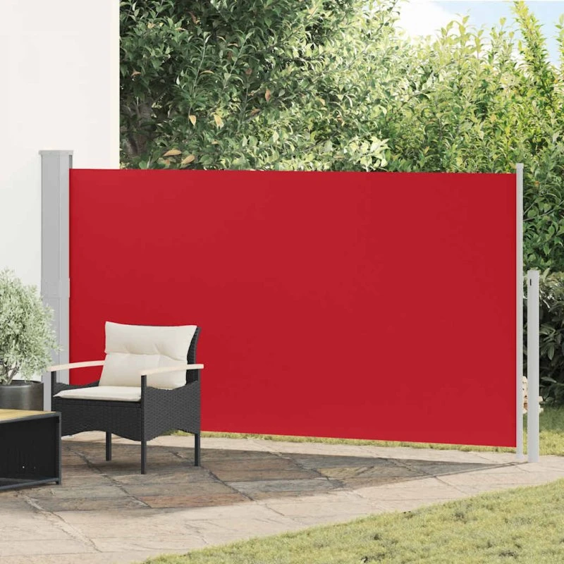 Sammenrullelig sidemarkise 170x300 cm – rød