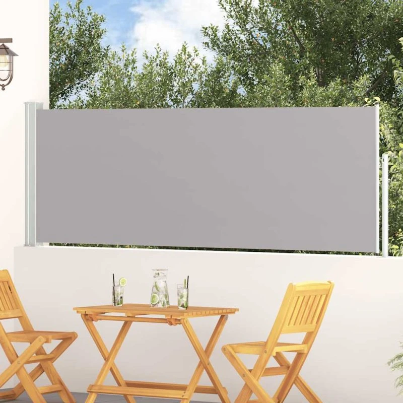 Sammenrullelig sidemarkise 100x300 cm - grå
