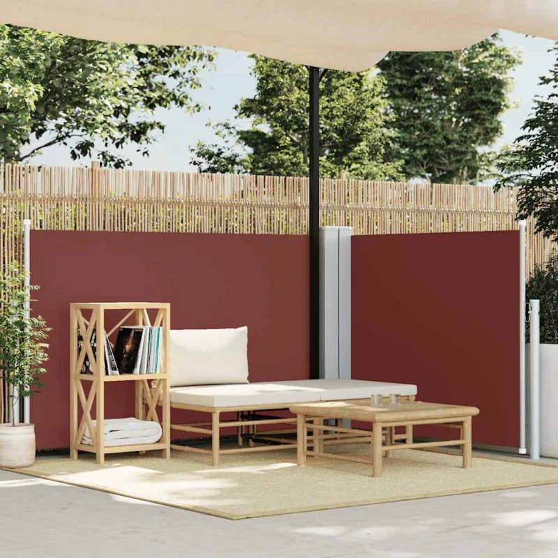Sammenrullelig sidemarkise 100×600 cm brun