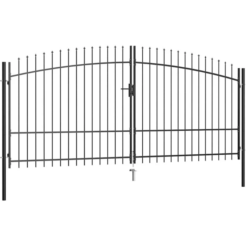 Dobbelt hegnslåge med spydtop 400 x 225 cm